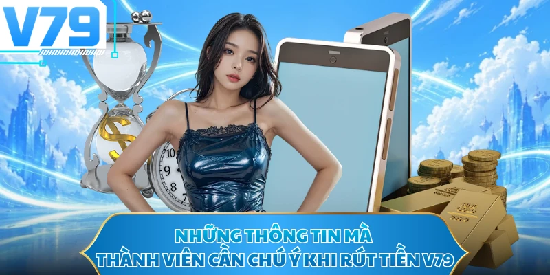 Những thông tin mà thành viên cần chú ý khi rút tiền V79